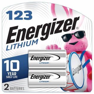 Energizer 123 Lithium Batteries (2-Pack)